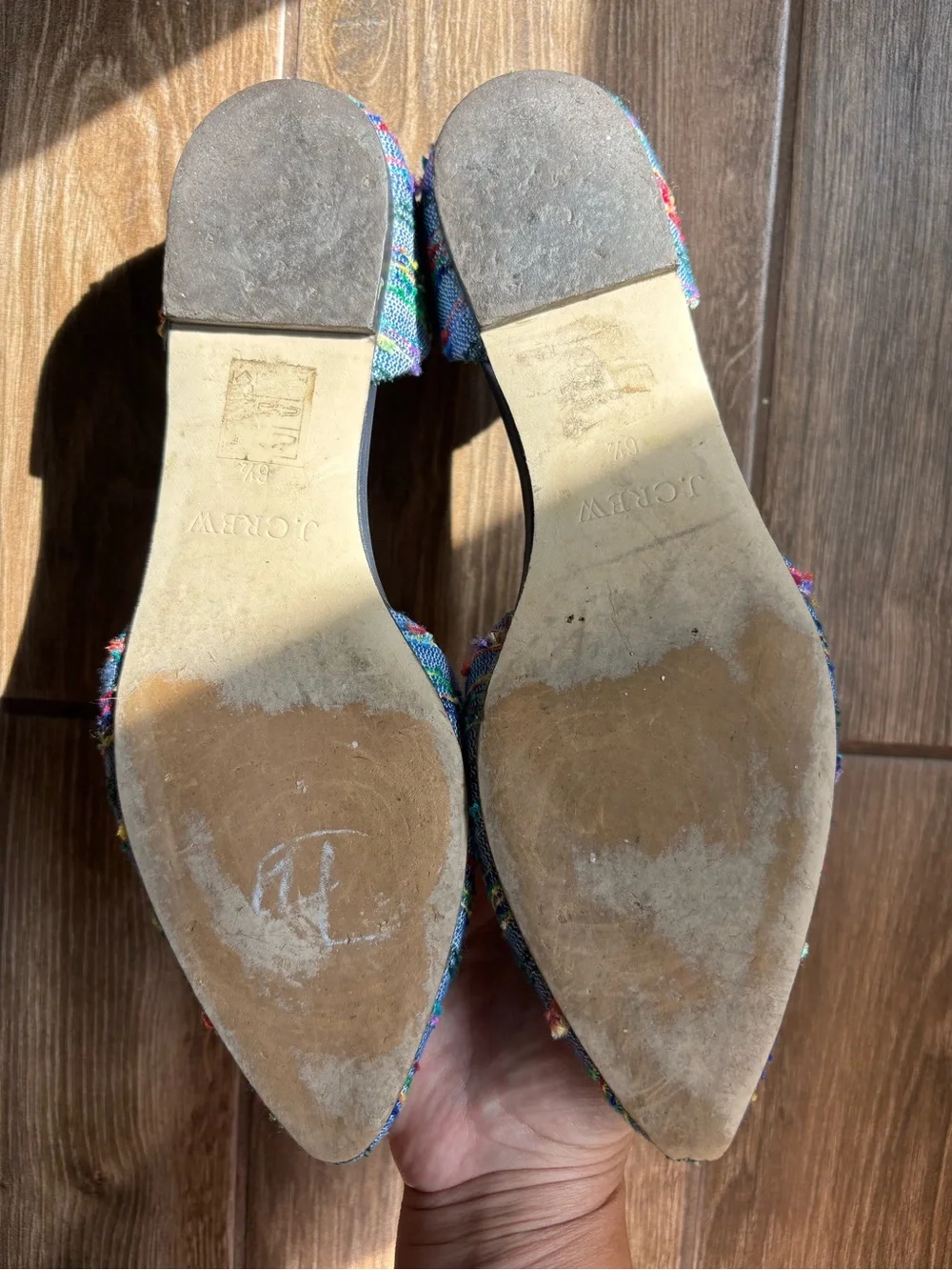 J. Crew Women's Multicolor Pointed-Toe Tweed Flats
